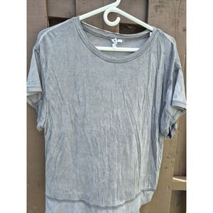 Cable & Gauge Size S Grey T-shirt Blouse Short Sleeves Tee Top EUC‎